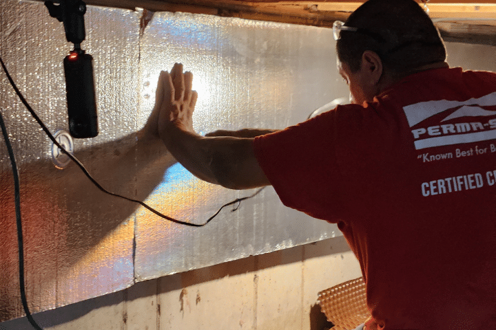 Crawl Space Insulation Installation